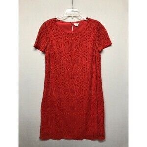 J Crew Women Short Sleeve Dress Size 4 Lace Nylon Blend B252 -25